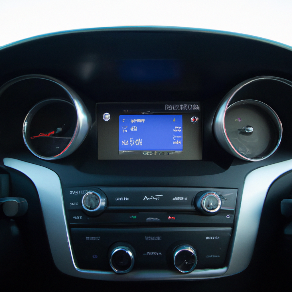 Painel tecnológico de carro de luxo